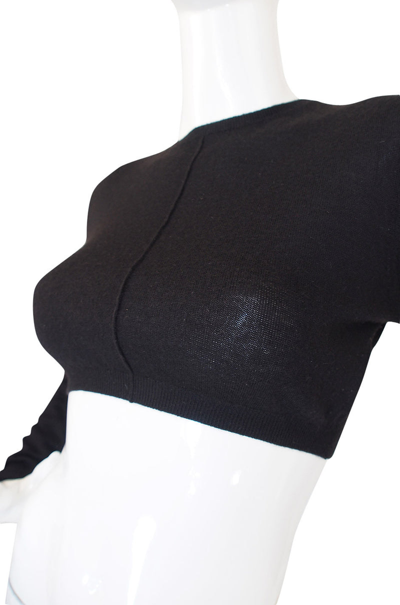 Recent Prada Cashmere Crop Top Sweater