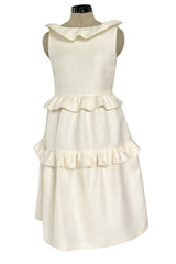 Prettiest Resort 2009 Christian Dior by John Galliano Runway Look 9 Ivory Silk Gazaar Baby Doll Dress
