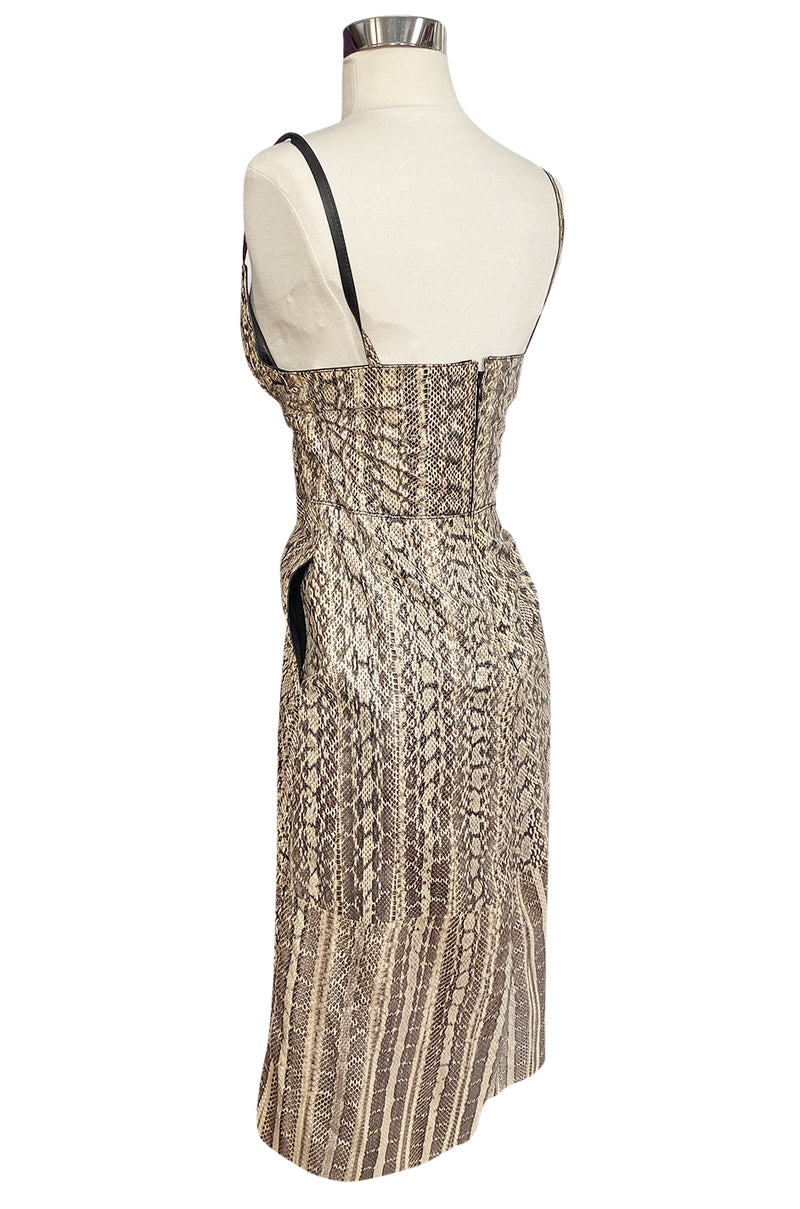 Spring 2013 Valentino Runway Look 33 Natural Snakeskin Slip Dress