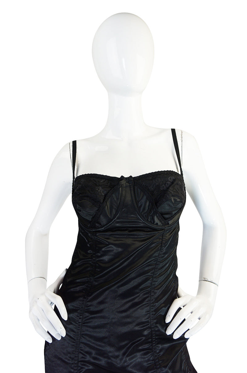S/S 1992 Rare Dolce & Gabbana Lingerie Corset Bustier Dress