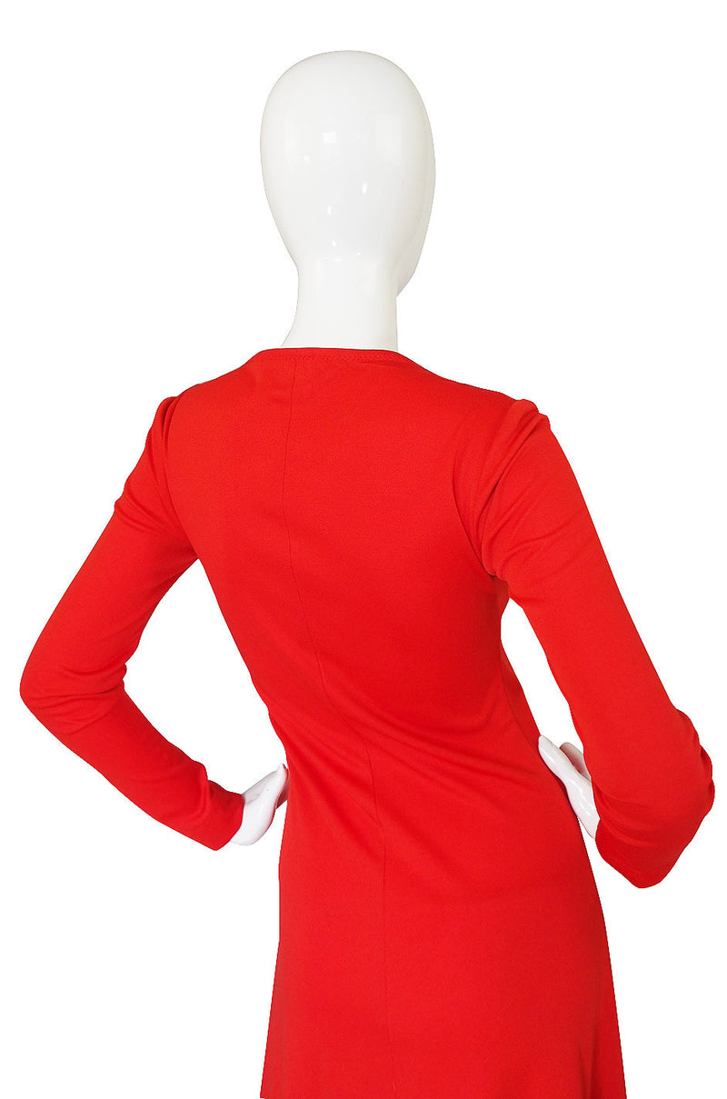 1970s Stephen Burrows Red Jersey Dress Shrimpton Couture 1970s Stephen Burrows Red Jersey Dress Shrimpton Couture