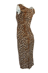 F/W 2005 Alexander McQueen Runway Leopard Print Dress