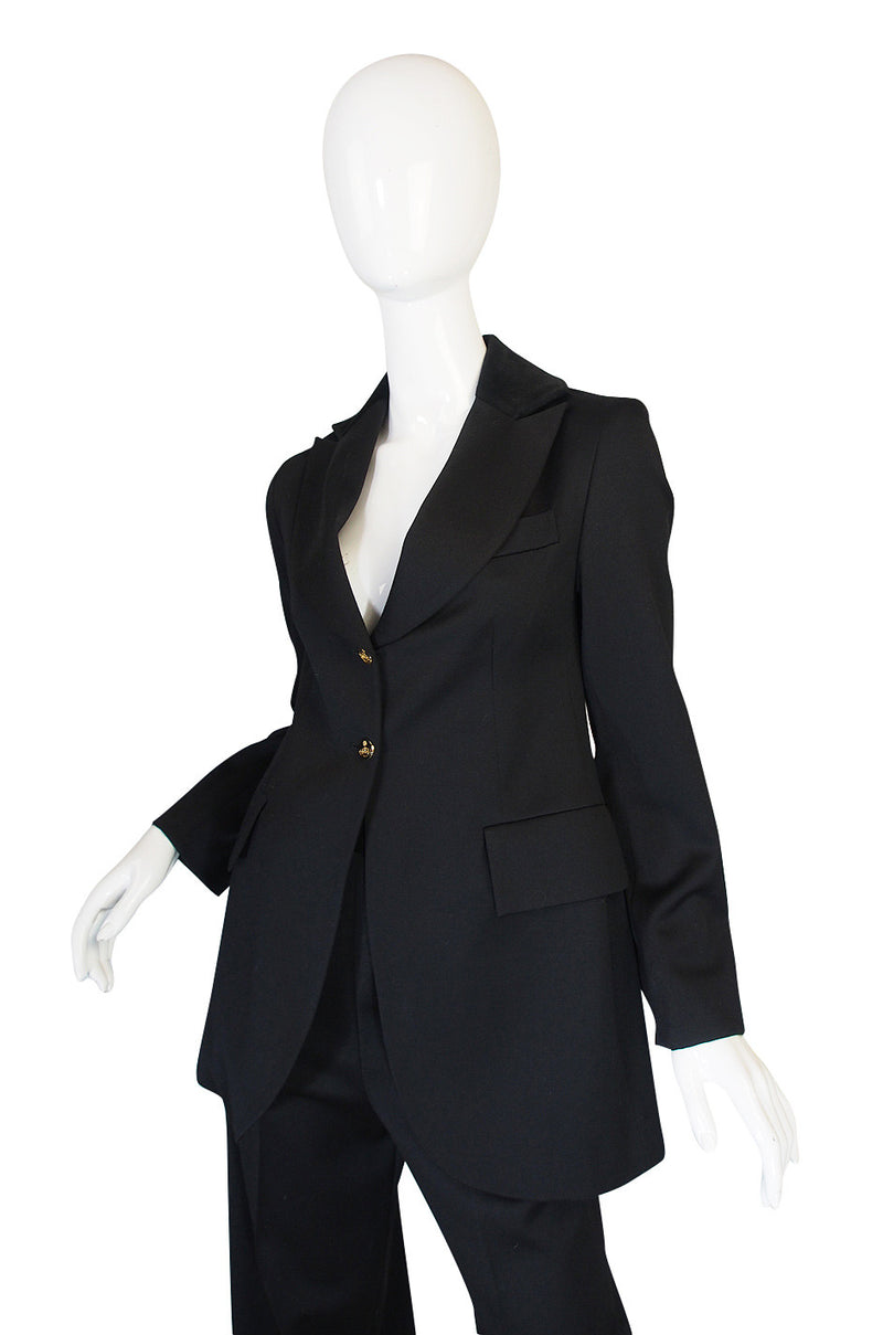 Rare 1990s Vivienne Westwood Black Tuxedo Suit