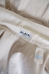 1990s Azzedine Alaia Side Corset Tied "Safari" Jacket