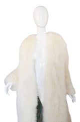 1973 Donald Brooks Ostrich Feather Maxi Coat