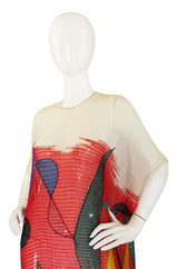 1970s Beaded Silk Hanae Mori Caftan