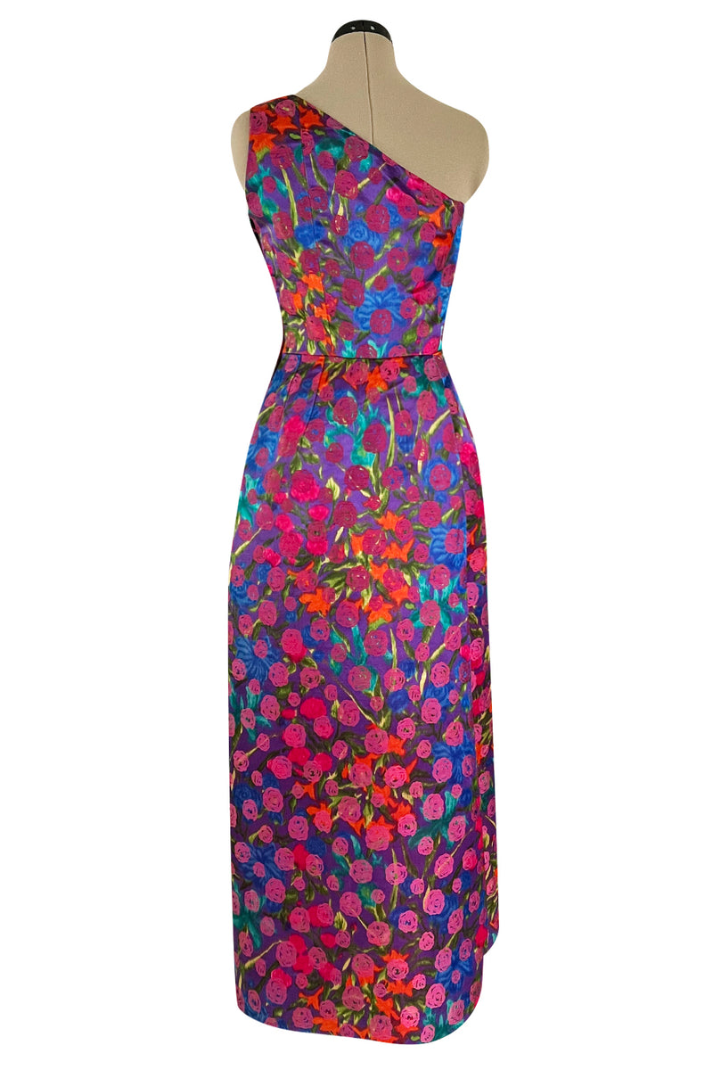 Prettiest 1970s Bergdorf Goodman One Shoulder Silk Brocade Woven Pink – Shrimpton Couture Prettiest 1970s Bergdorf Goodman One Shoulder Silk Brocade Woven Pink – Shrimpton Couture