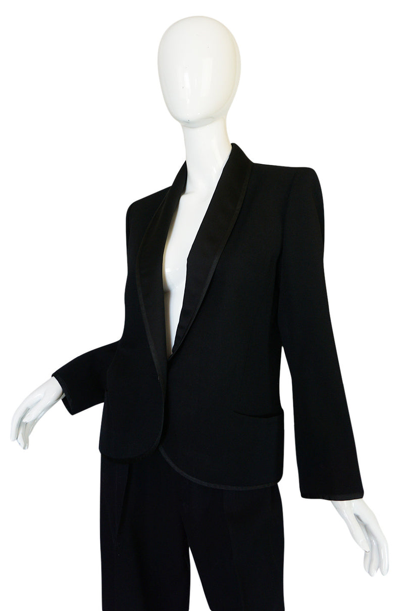 Iconic c1967 Yves Saint Laurent "Le Smoking" Tuxedo Suit