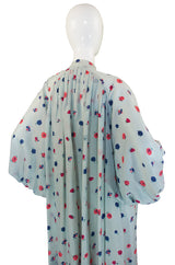 1970s Jean Varon Silk Balloon Sack Dress or Coat