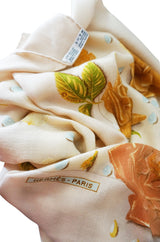 Huge Hermes Floral Print Cashmere Scarf or Shawl