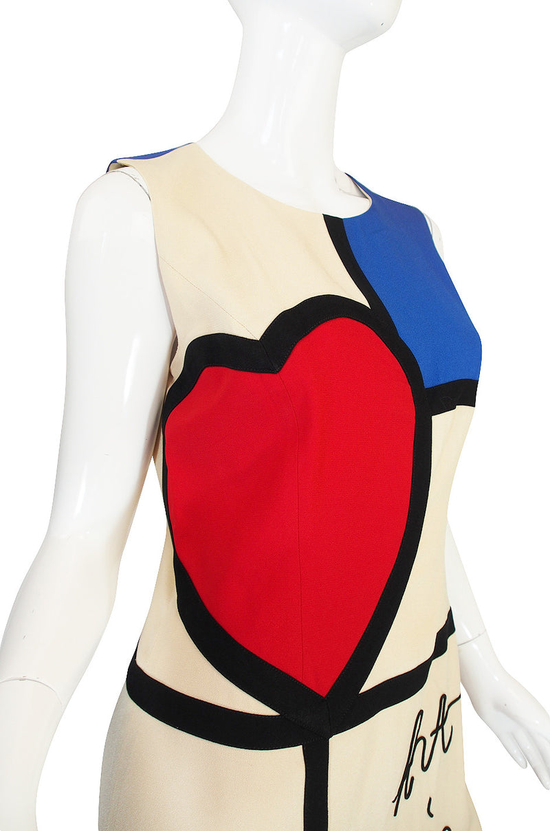 1990s "Art is Love" Moschino Cheap & Chic Dress