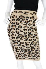 Rare 1991 Collection Azzedine Alaia Leopard Skirt