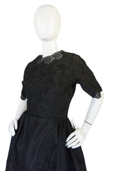 Dated 1960 Sophie Gimbel Attr Saks 5th Ave Soutache & Silk Dress