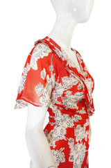 Recent Cacharel Silk Chiffon Wrap Dress