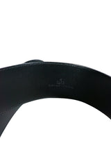 Tom Ford for Gucci Black Leather Gold Tiger Head Belt