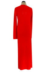 Fabulous Fall 2018 Maison Margiela by John Galliano Line 4 Full Length Red Sheath Dress