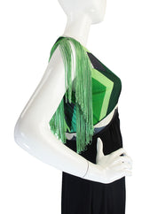 c1972 Fringe Emilio Pucci Jersey Maxi Dress
