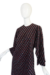 Resort 1977 Halston Bias Spiral Cut Silk Caftan Dress