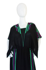 c1970-74 Janice Wainwright Embroidered Caftan Tabard & Skirt Set