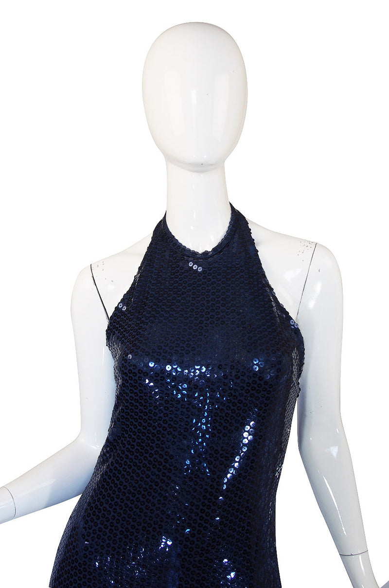 1970s Sequin Harold Levine Dress & Jacket