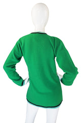 A/W 1994 Runway Green Cashmere Chanel Twinset