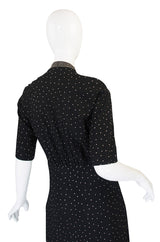 Rare 1940s Eisenberg and Sons Studded Dress
