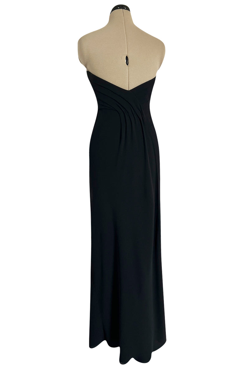 Spring 1998 Valentino Haute Couture Strapless Dress w Elaborately Beaded & Sequin Skirt
