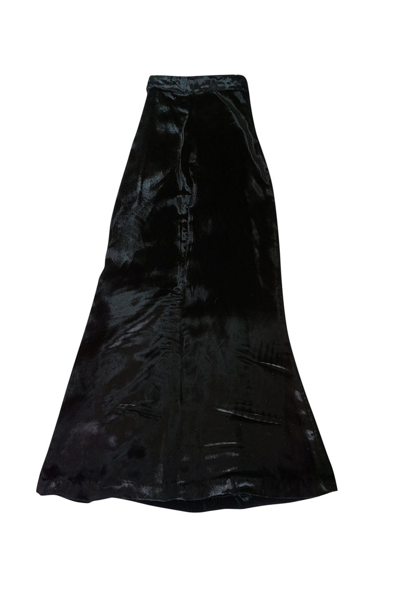 c1969 Astrid Lundstrom's Mr Freedom Velvet Applique Skirt