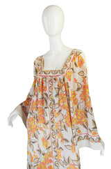 1960s Emilio Pucci for Formit Rogers Printed Caftan Dress