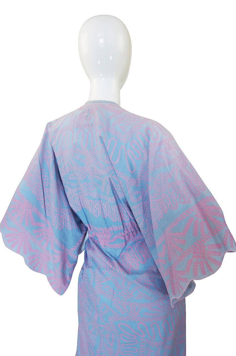 1974 "Spinifix Landscape" Print Zandra Rhodes Caftan