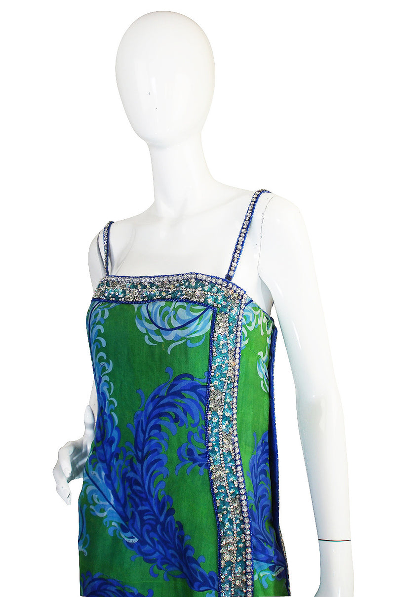 Rare 1960s Emilio Pucci Couture Beaded Jumpsuit