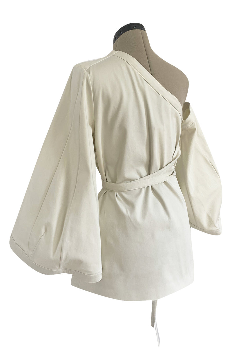 Fall 2016 Rosie Assoulin Convertible to One Shoulder w Removeable Sleeve Top