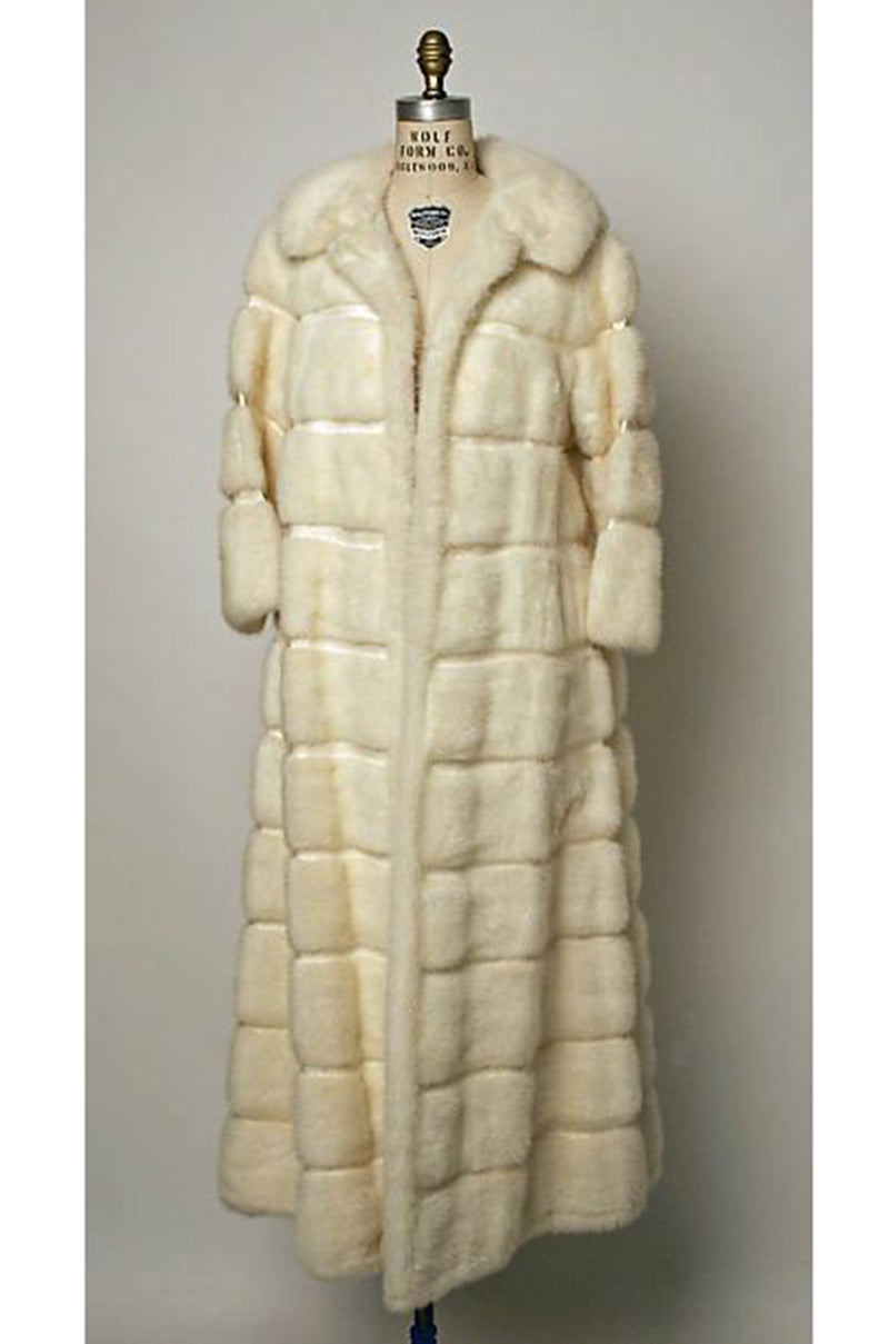 Rare c.1968- 1972 Christian Dior Two Toned Sheepskin Fur Coat