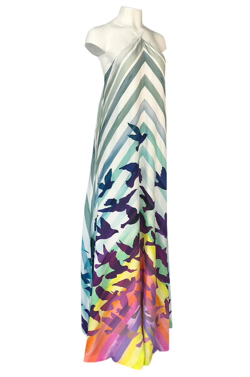 Spring 2016 Mara Hoffman Rainbow Bird Caftan Halter Unworn Dress Shrimpton Couture Spring 2016 Mara Hoffman Rainbow Bird Caftan Halter Unworn Dress Shrimpton Couture