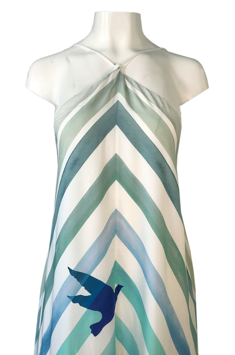 Spring 2016 Mara Hoffman Rainbow Bird Caftan Halter Unworn Dress Shrimpton Couture Spring 2016 Mara Hoffman Rainbow Bird Caftan Halter Unworn Dress Shrimpton Couture