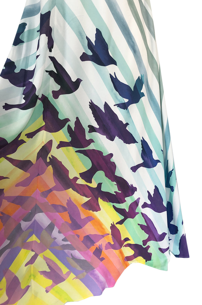 Spring 2016 Mara Hoffman Rainbow Bird Caftan Halter Unworn Dress