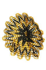 1920s Rare Gold Gelatin Sequin Cap