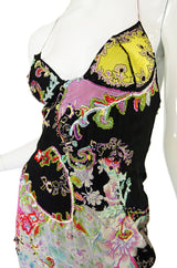 1990s Beaded Silk Ungaro Maxi Dress