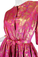 1960s Pink & Gold Brocade Larry Aldrich