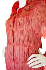 1970s OMO Norma Kamali Fringed Suit