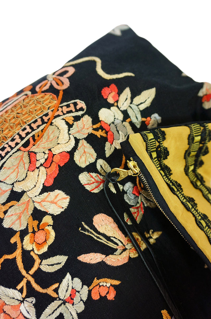 Antique Kimono Silk Fabric Clutch