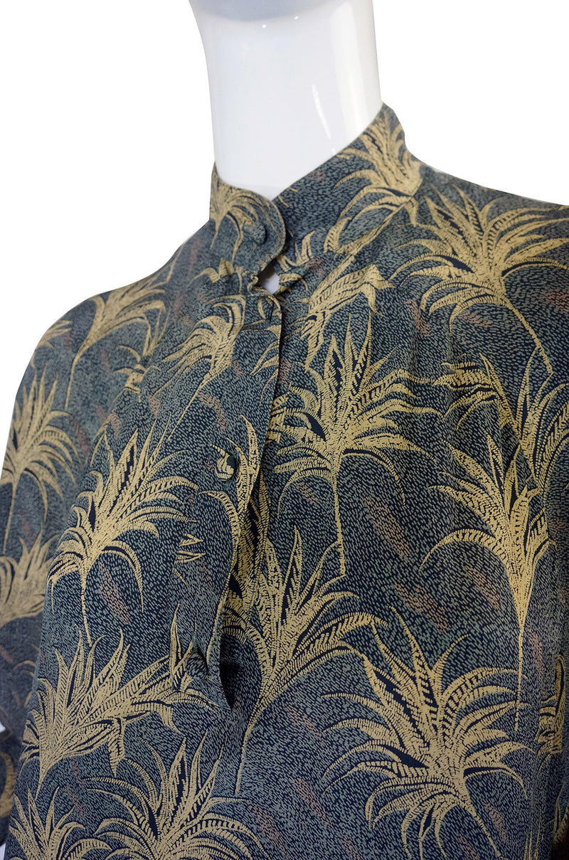 Late 1970s Ted Lapidus Silk Tunic Dress