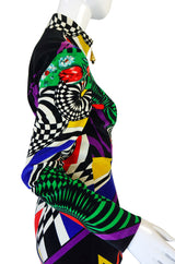 1990s Gianni Versace Versus Velvet Dress