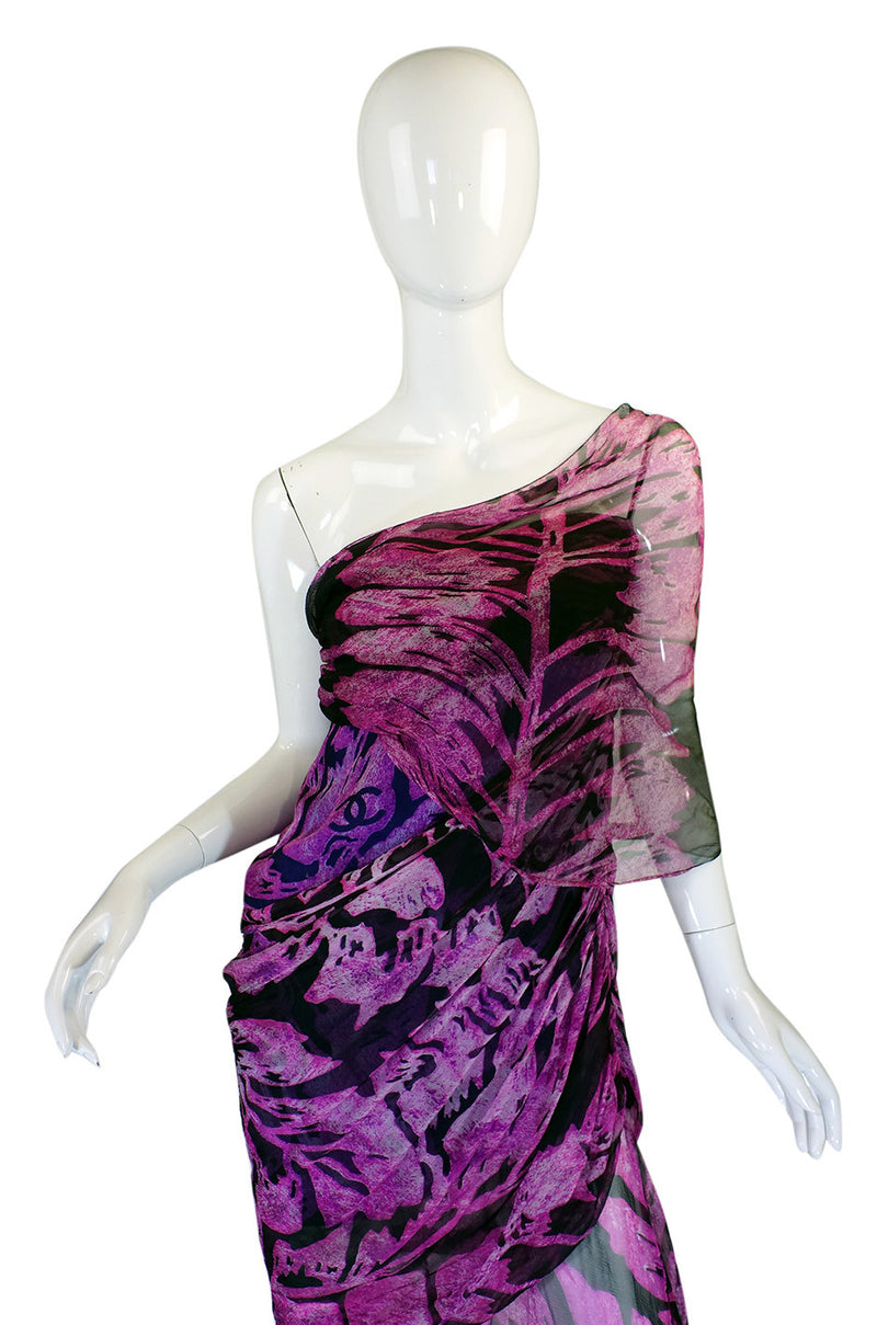2000 Chanel Silk Chiffon Goddess Dress