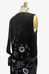 Rare 1920s Couture Rue De La Paix Flapper Dress