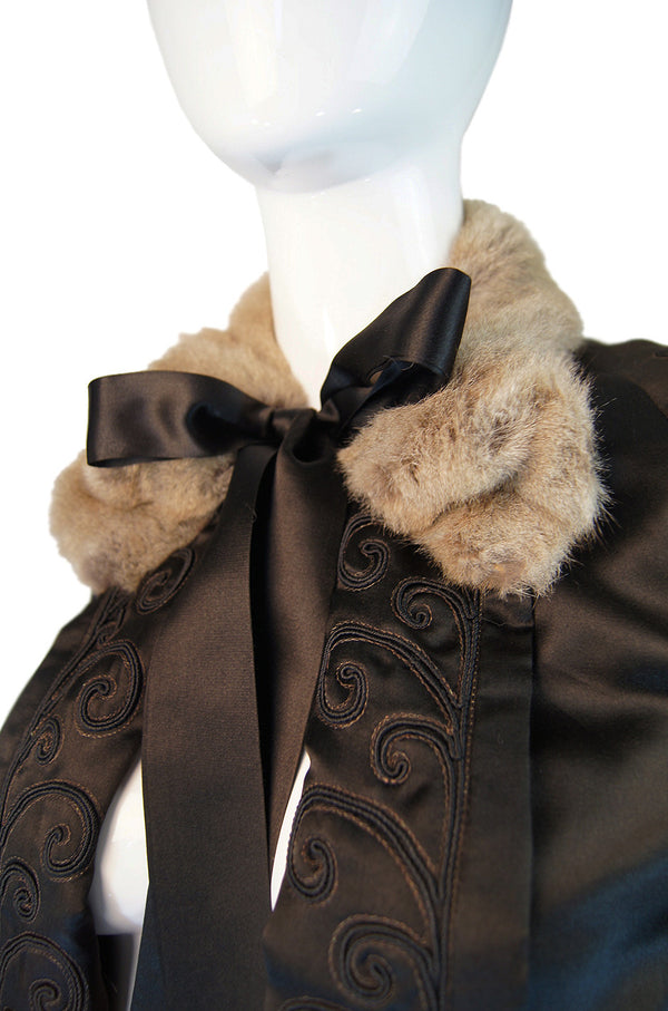 Edwardian Highly Detailed Silk Coat