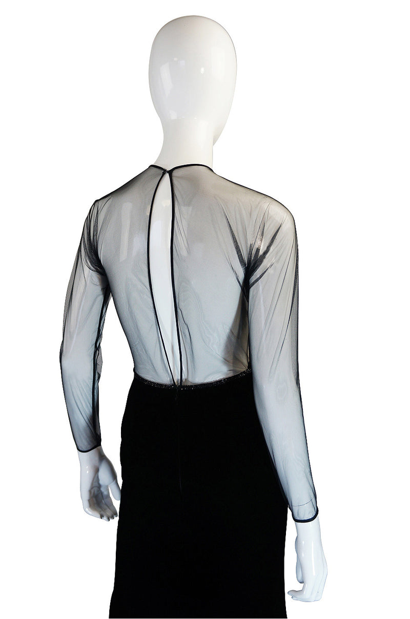 1970s Oscar De la Renta Butterfly Gown