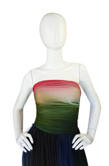 1970s Bill Blass Couture Ombre Gown