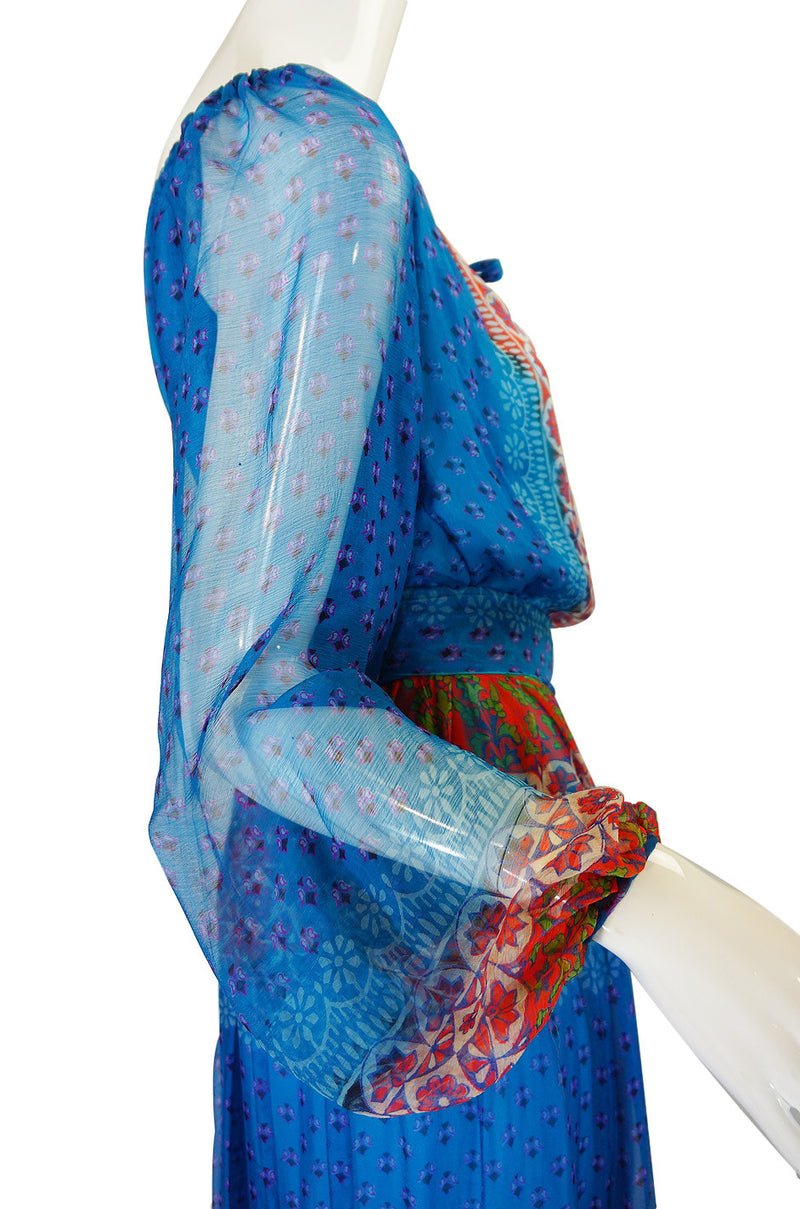 Rare 1970s Bellville Sassoon Silk Dress