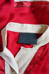Recent Red Runway Silk Prada Top